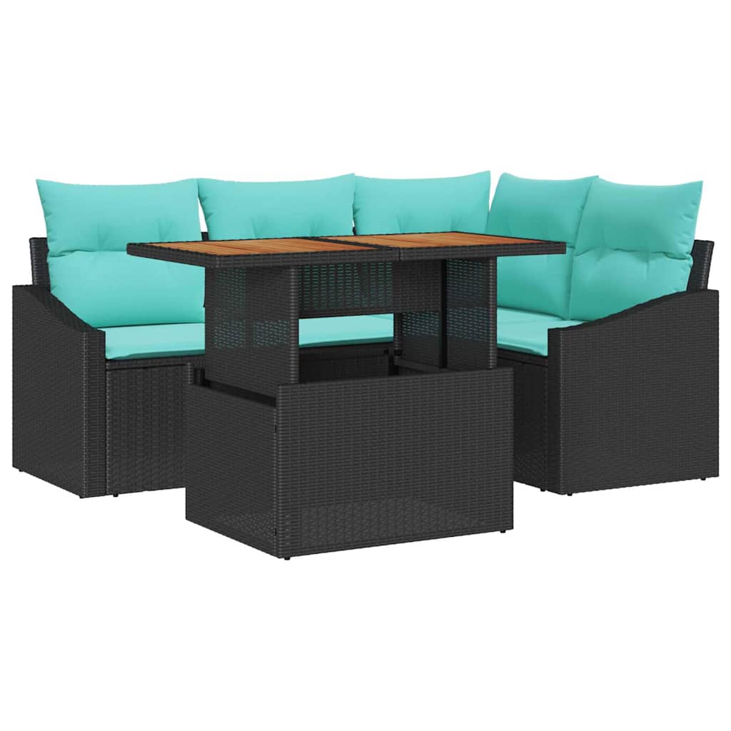 Garten Essgruppe Mit Kissen 5 Pcs Und Teal