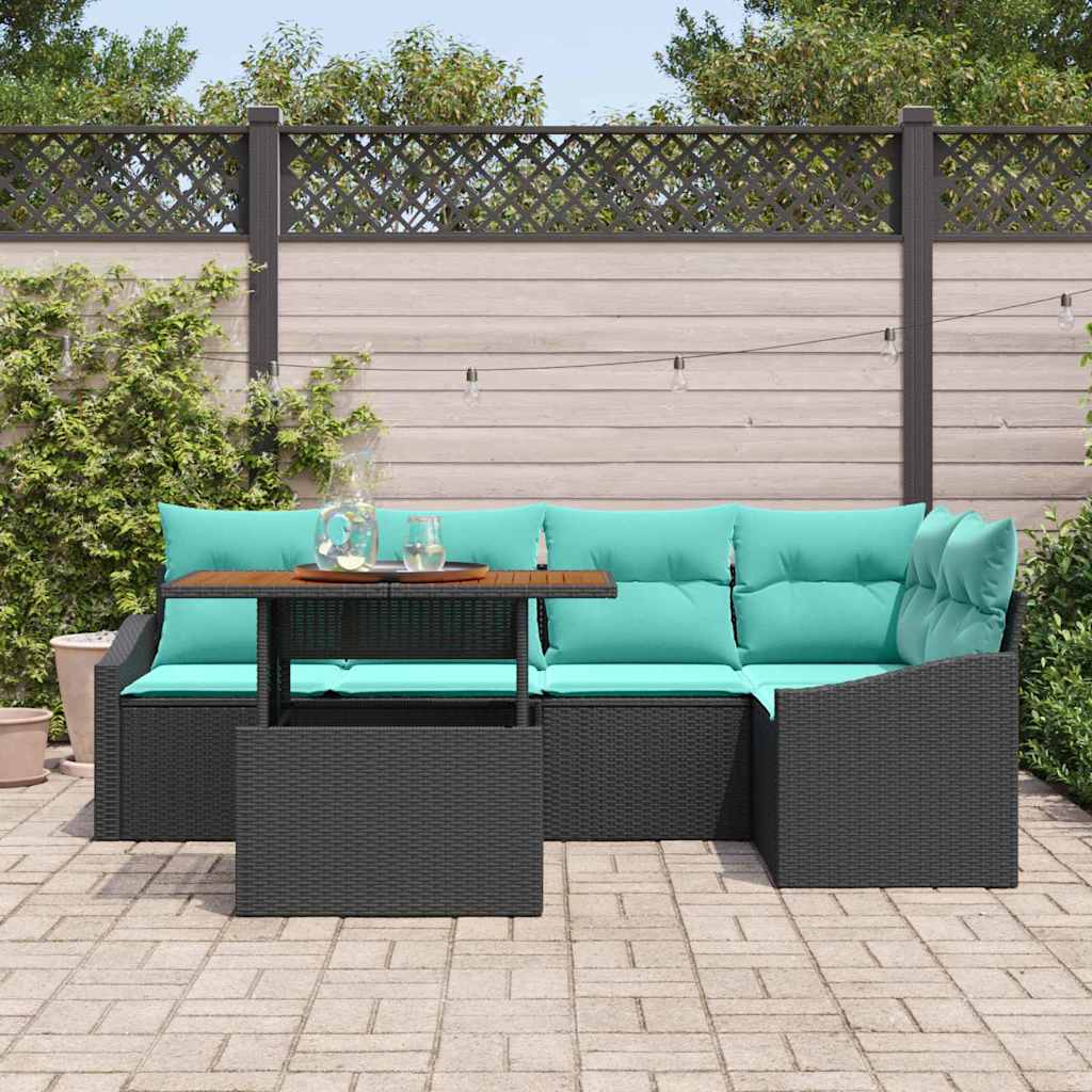 Garten Essgruppe Mit Kissen 6 Pcs Und Teal