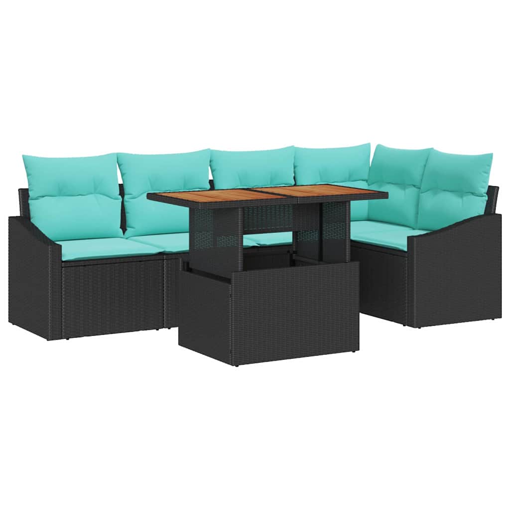 Garten Essgruppe Mit Kissen 6 Pcs Und Teal