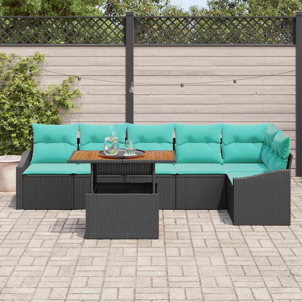 Garten Essgruppe Mit Kissen 7 Pcs Und Teal