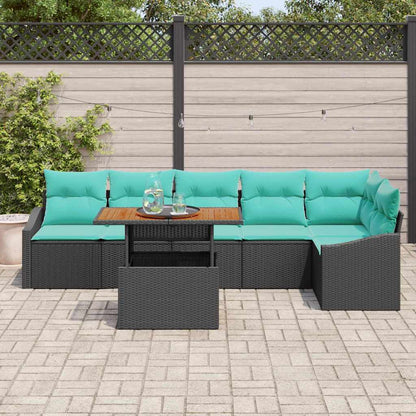 Garten Essgruppe Mit Kissen 7 Pcs Und Teal