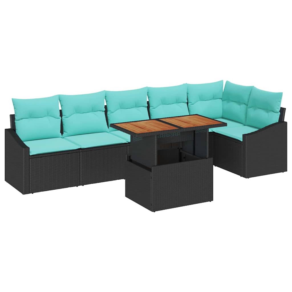 Garten Essgruppe Mit Kissen 7 Pcs Und Teal