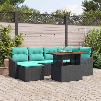 Garten Essgruppe Mit Kissen 7 Pcs Und Teal