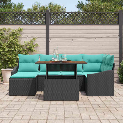 Garten Essgruppe Mit Kissen 7 Pcs Und Teal