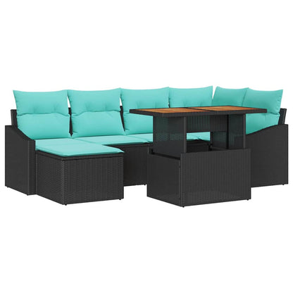 Garten Essgruppe Mit Kissen 7 Pcs Und Teal