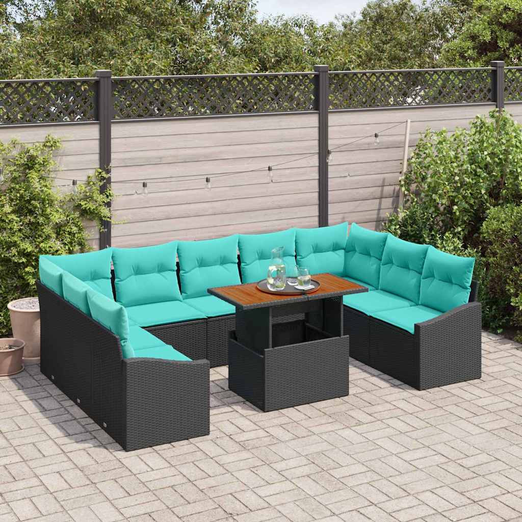 Garten Essgruppe Mit Kissen 10 Pcs Und Teal