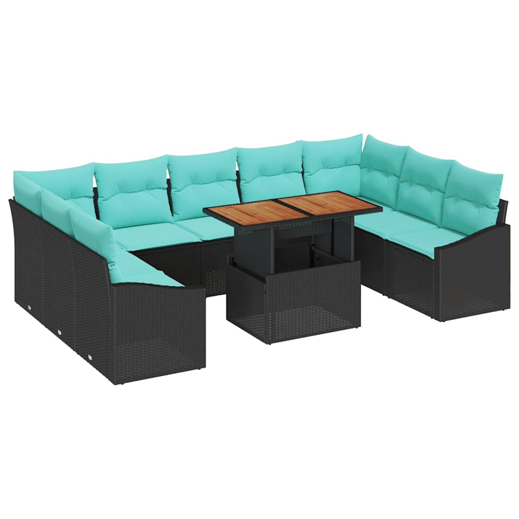 Garten Essgruppe Mit Kissen 10 Pcs Und Teal