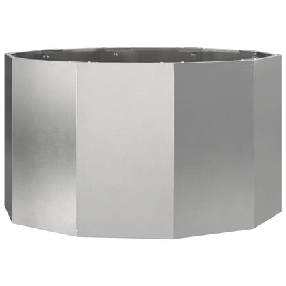 Pflanzkübel Silber 90 X 90 X 50 Cm Edelstahl