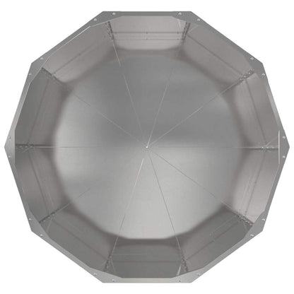 Pflanzkübel Silber 90 X 90 X 50 Cm Edelstahl