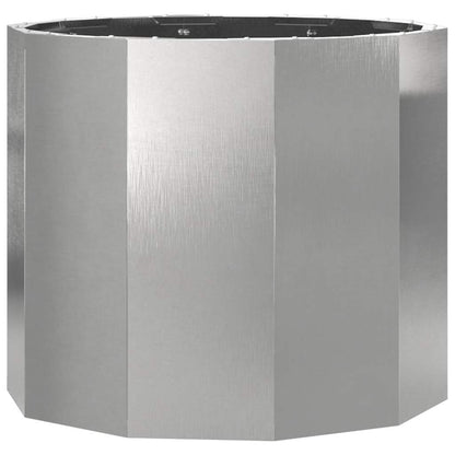 Pflanzkübel Silber 60 X 60 X 50 Cm Edelstahl
