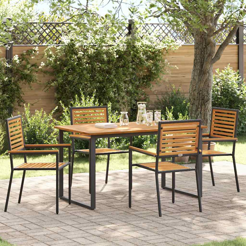 Garten Essgruppe 7 Pcs Massivholz Akazie