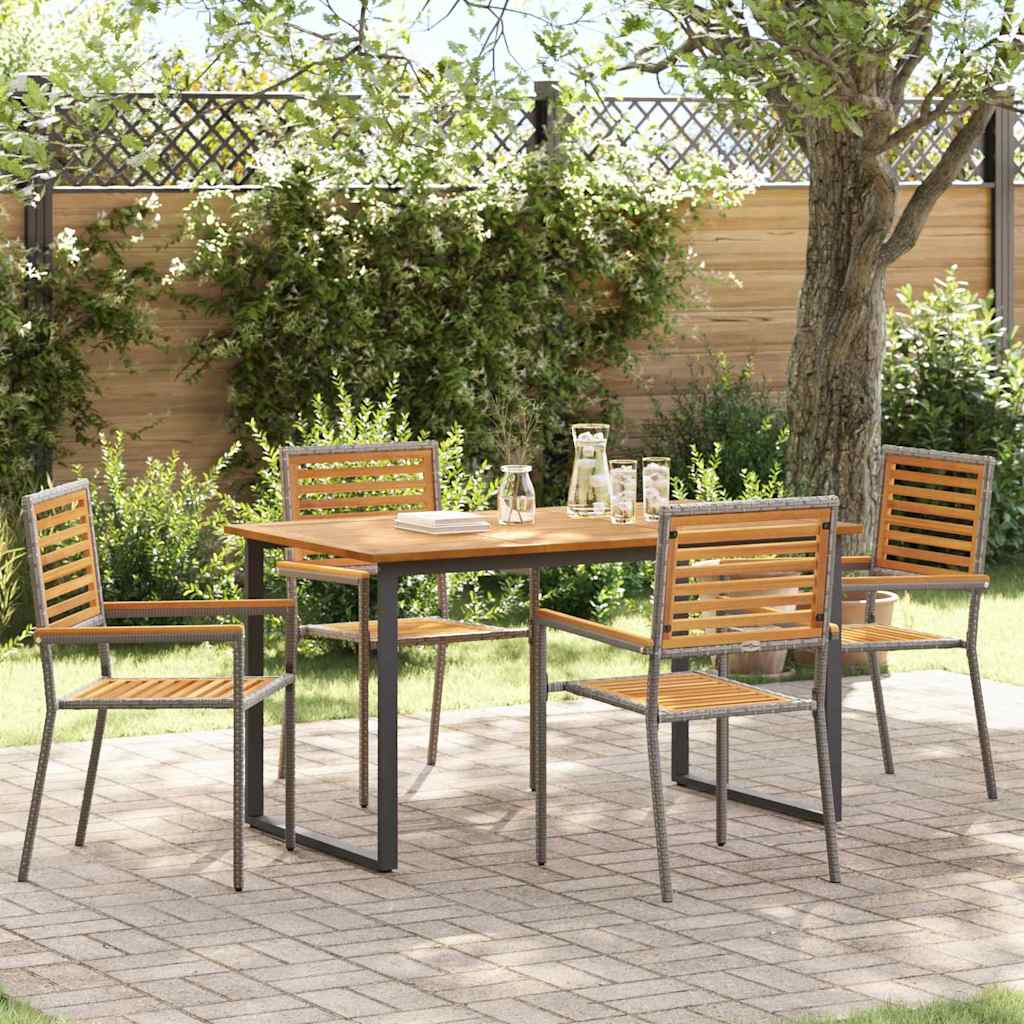 Garten Essgruppe 7 Pcs Massivholz Akazie