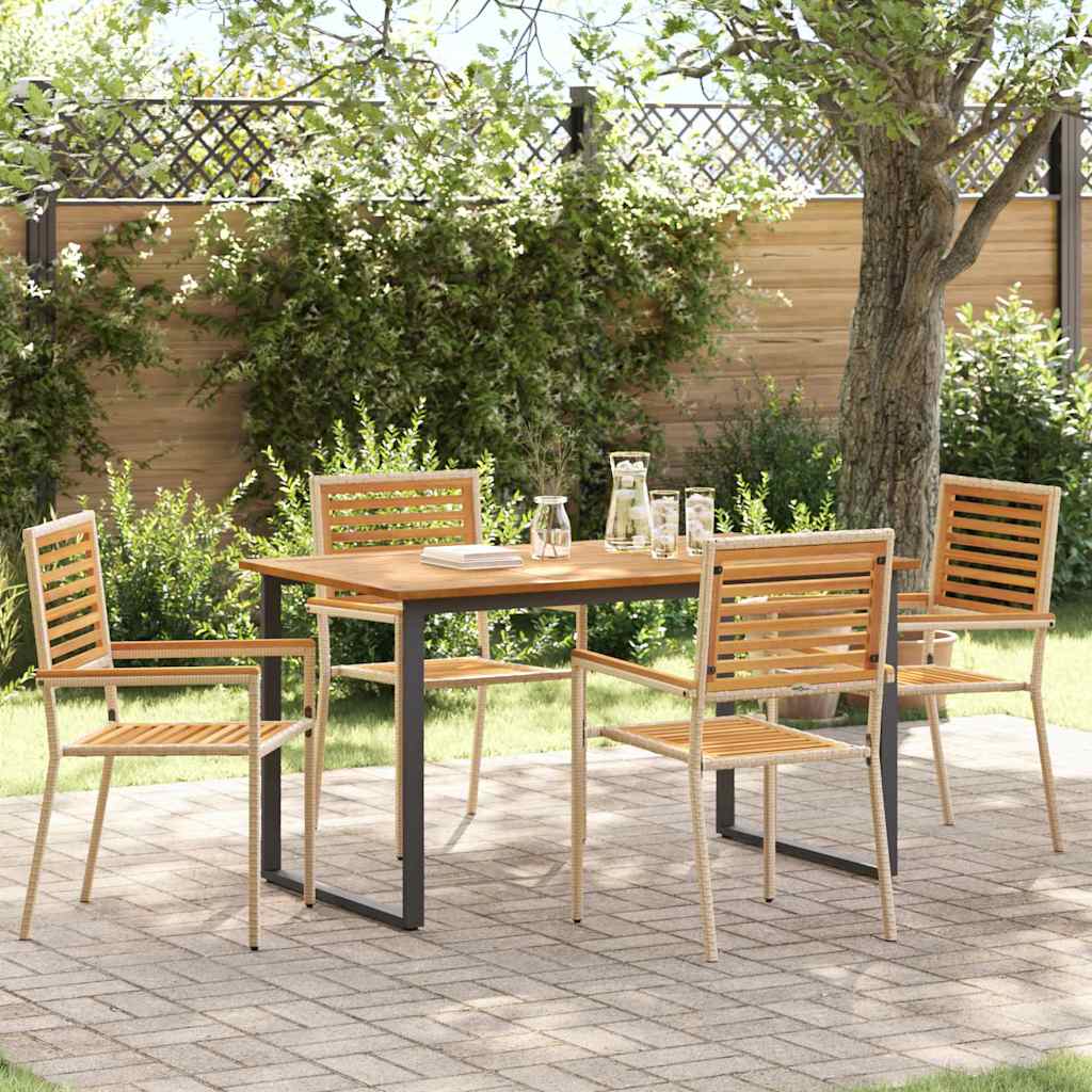 Garten Essgruppe 7 Pcs Massivholz Akazie