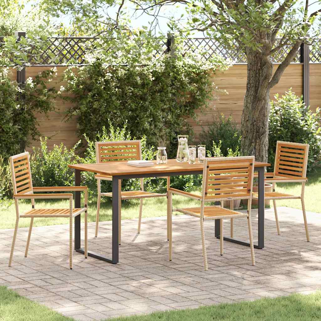 Garten Essgruppe 7 Pcs Massivholz Akazie