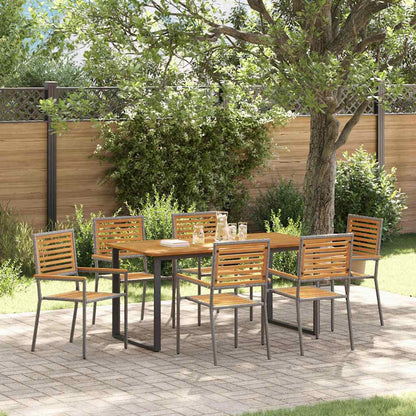 Garten Essgruppe 7 Pcs Massivholz Akazie