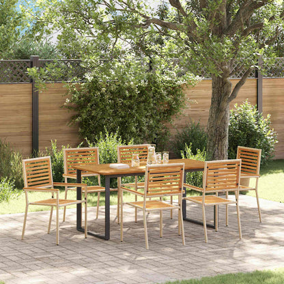 Garten Essgruppe 7 Pcs Massivholz Akazie