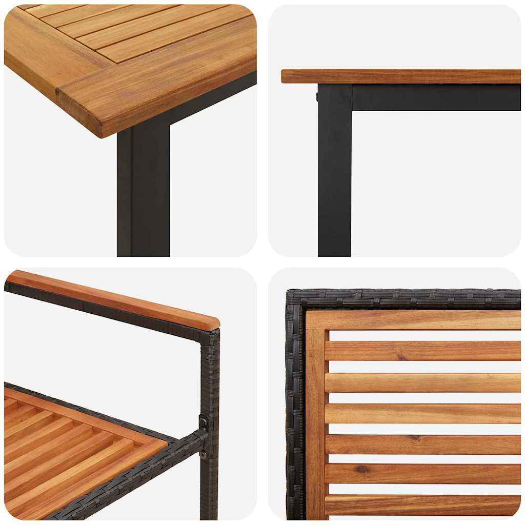 Garten Essgruppe 7 Pcs Massivholz Akazie