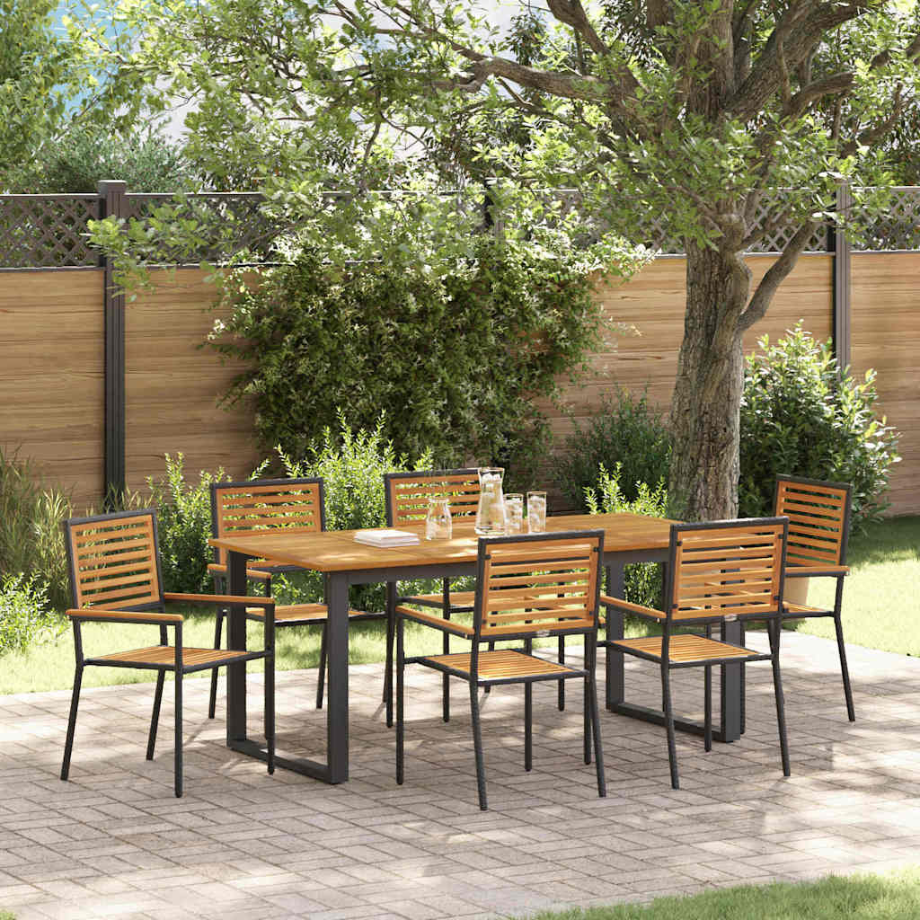 Garten Essgruppe 7 Pcs Massivholz Akazie