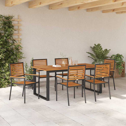 Garten Essgruppe 7 Pcs Massivholz Akazie
