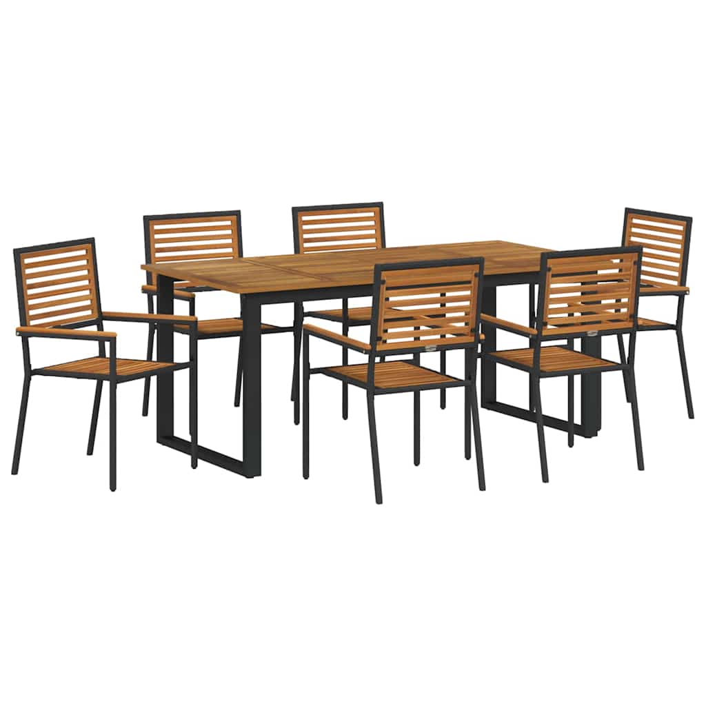 Garten Essgruppe 7 Pcs Massivholz Akazie