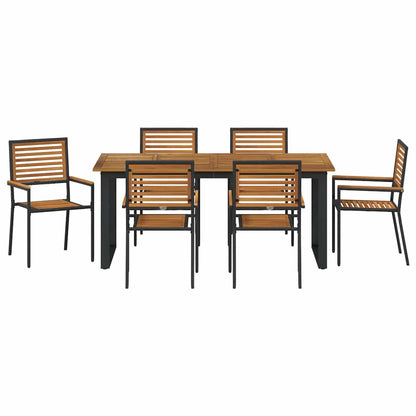 Garten Essgruppe 7 Pcs Massivholz Akazie