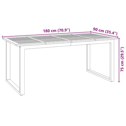 Garten Essgruppe 7 Pcs Massivholz Akazie