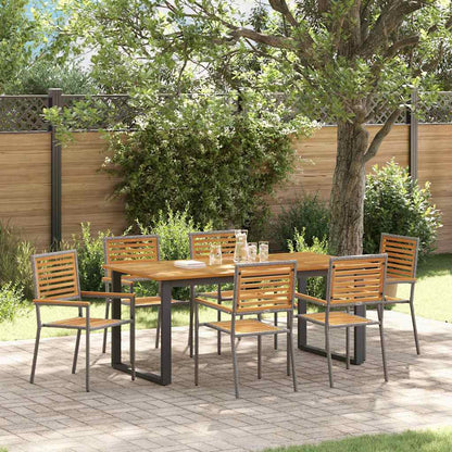 Garten Essgruppe 7 Pcs Massivholz Akazie