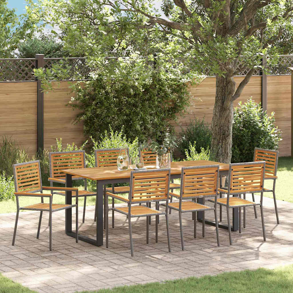 Garten Essgruppe 7 Pcs Massivholz Akazie