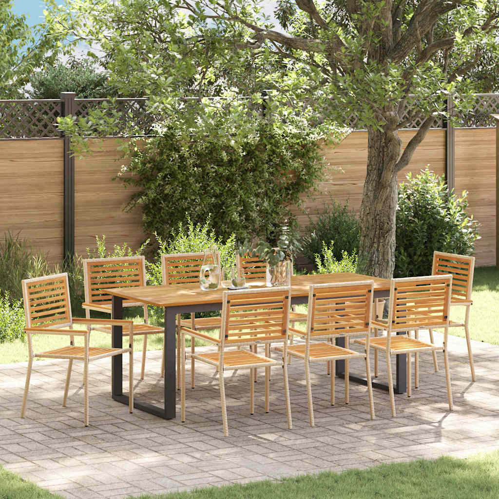 Garten Essgruppe 7 Pcs Massivholz Akazie