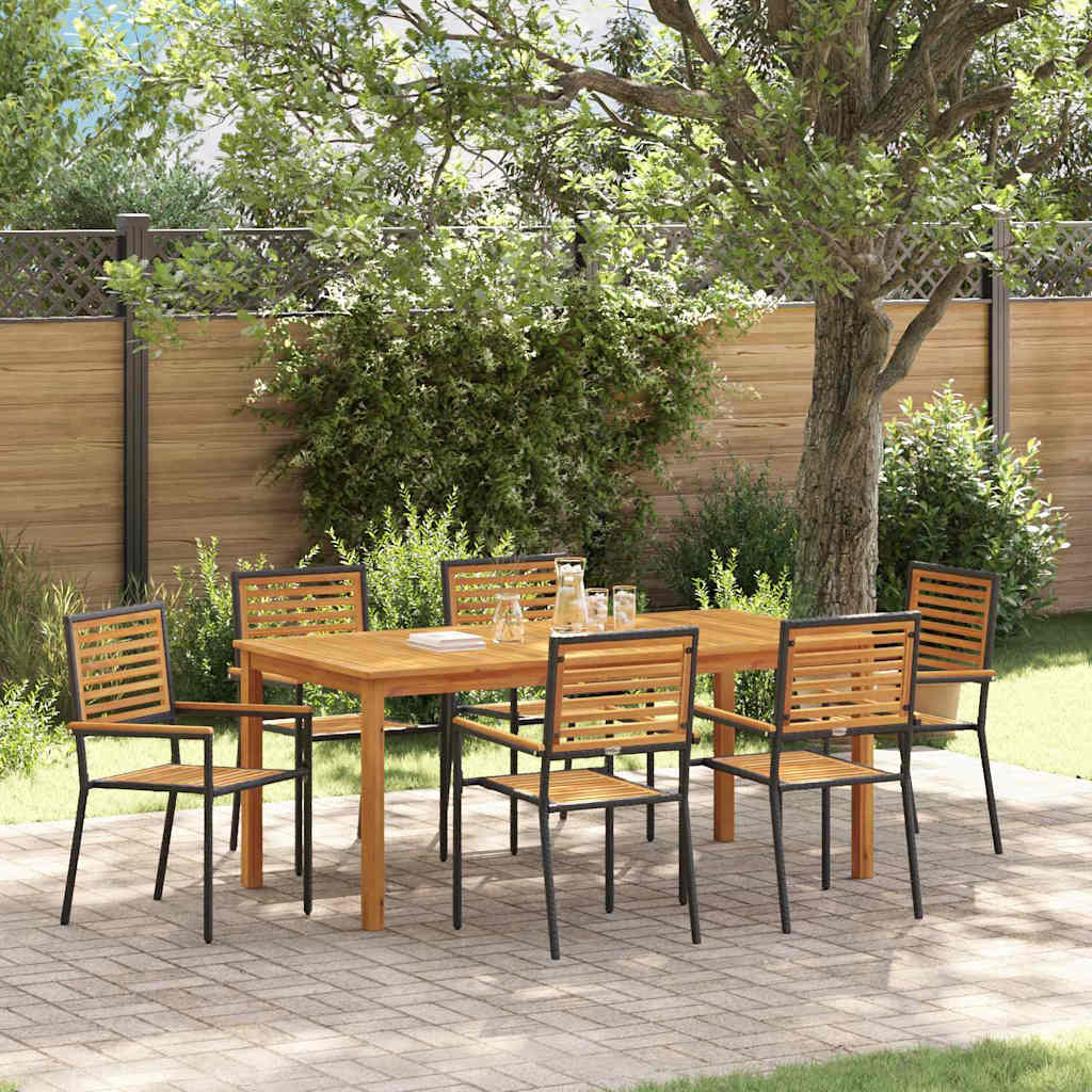 Garten Essgruppe 7 Pcs Massivholz Akazie