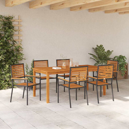 Garten Essgruppe 7 Pcs Massivholz Akazie
