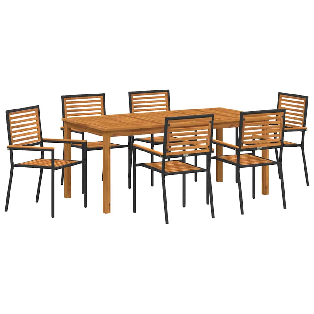 Garten Essgruppe 7 Pcs Massivholz Akazie