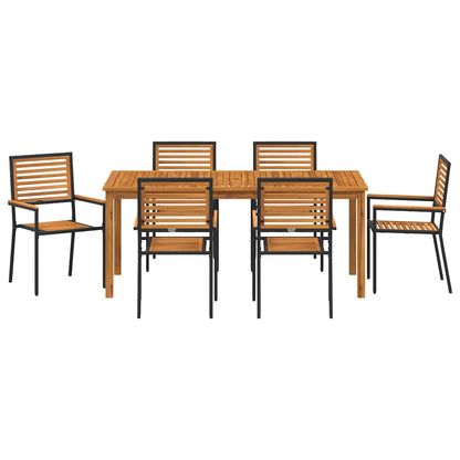 Garten Essgruppe 7 Pcs Massivholz Akazie