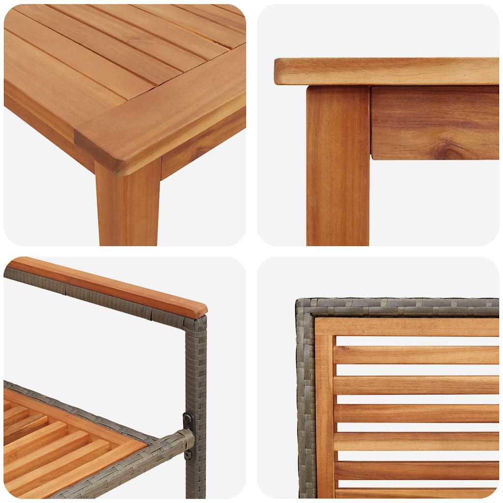Garten Essgruppe 7 Pcs Massivholz Akazie