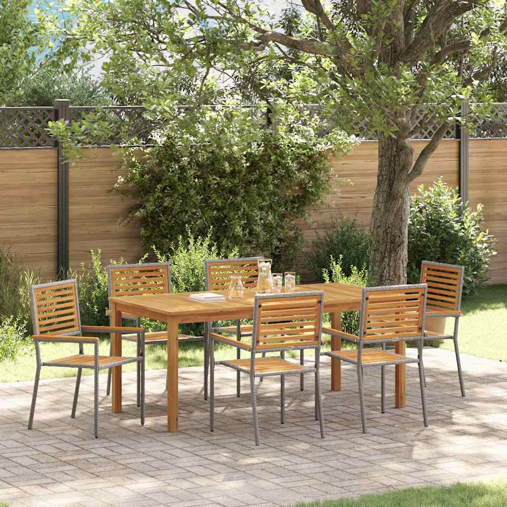 Garten Essgruppe 7 Pcs Massivholz Akazie