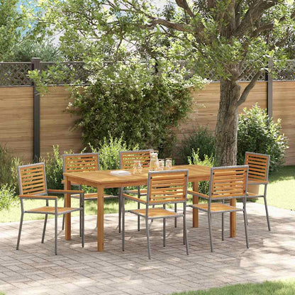 Garten Essgruppe 7 Pcs Massivholz Akazie