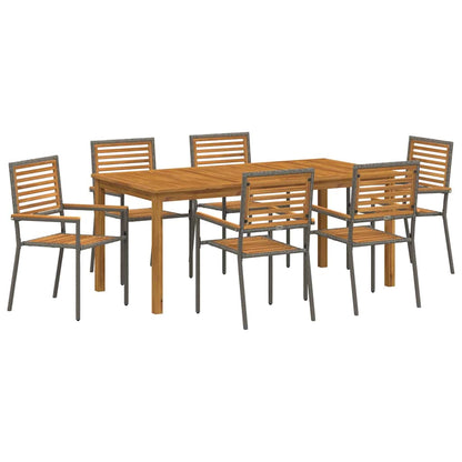 Garten Essgruppe 7 Pcs Massivholz Akazie