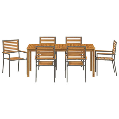 Garten Essgruppe 7 Pcs Massivholz Akazie