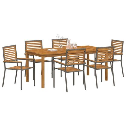 Garten Essgruppe 7 Pcs Massivholz Akazie