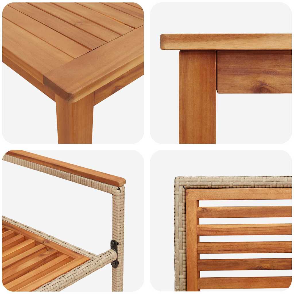 Garten Essgruppe 7 Pcs Massivholz Akazie