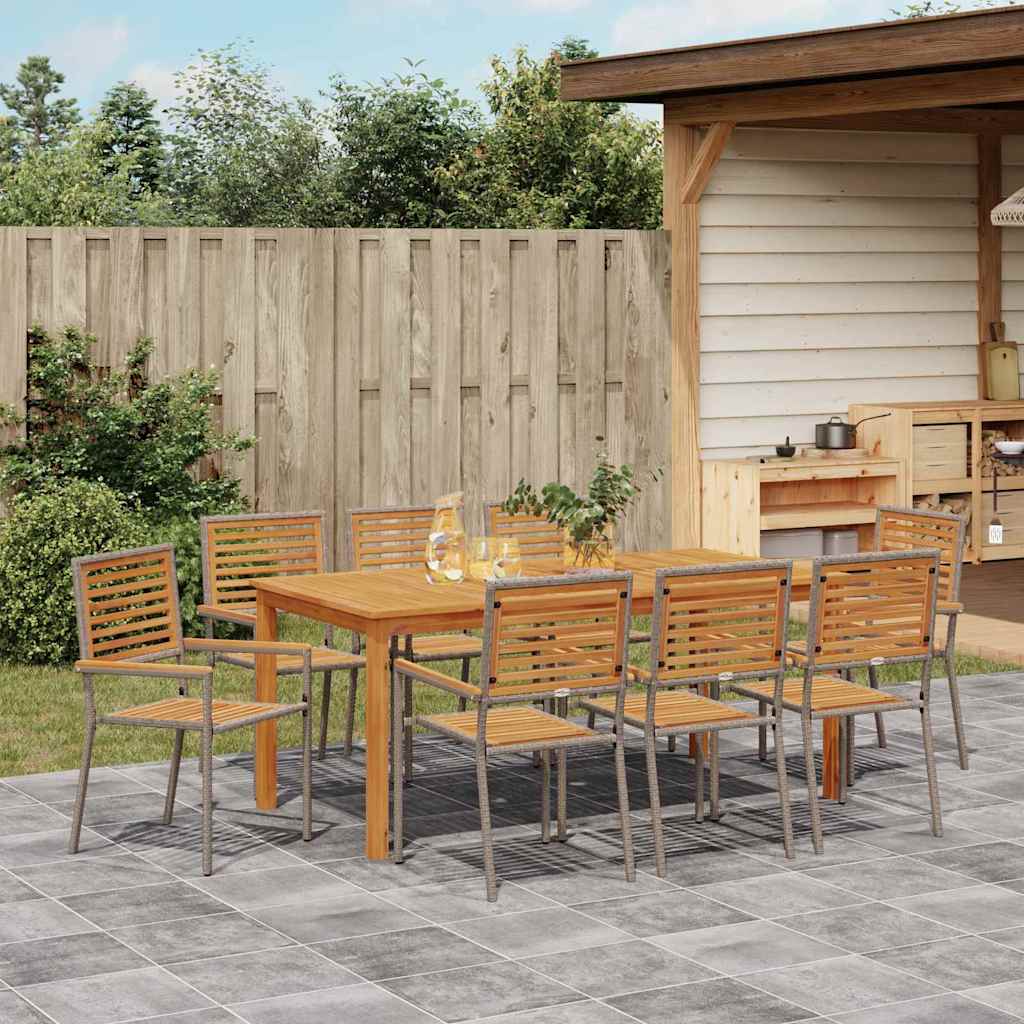 Garten Essgruppe 9 Pcs Massivholz Akazie
