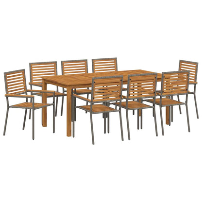 Garten Essgruppe 9 Pcs Massivholz Akazie