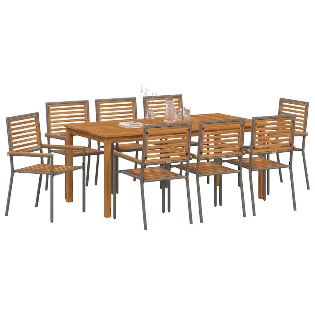 Garten Essgruppe 9 Pcs Massivholz Akazie