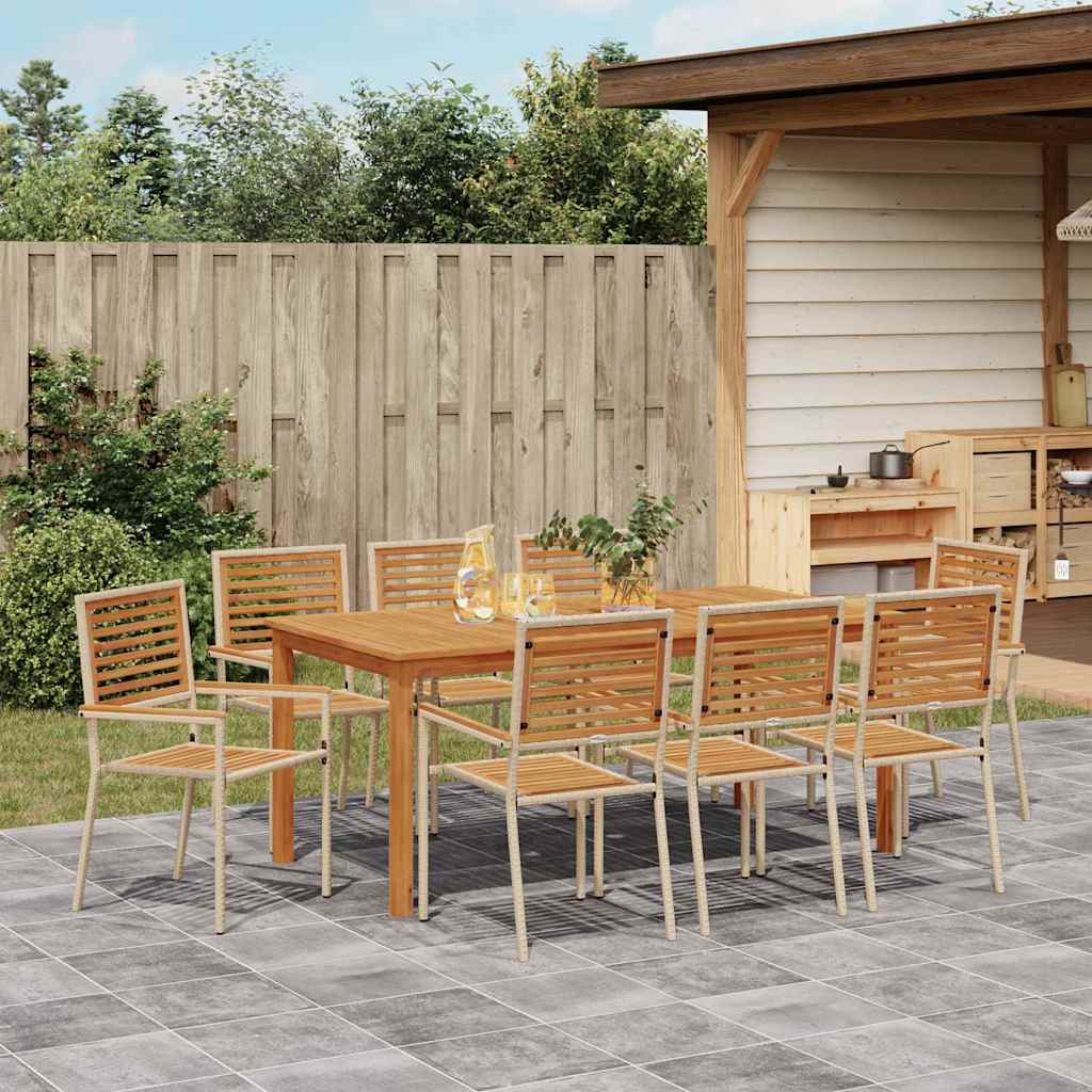 Garten Essgruppe 9 Pcs Massivholz Akazie
