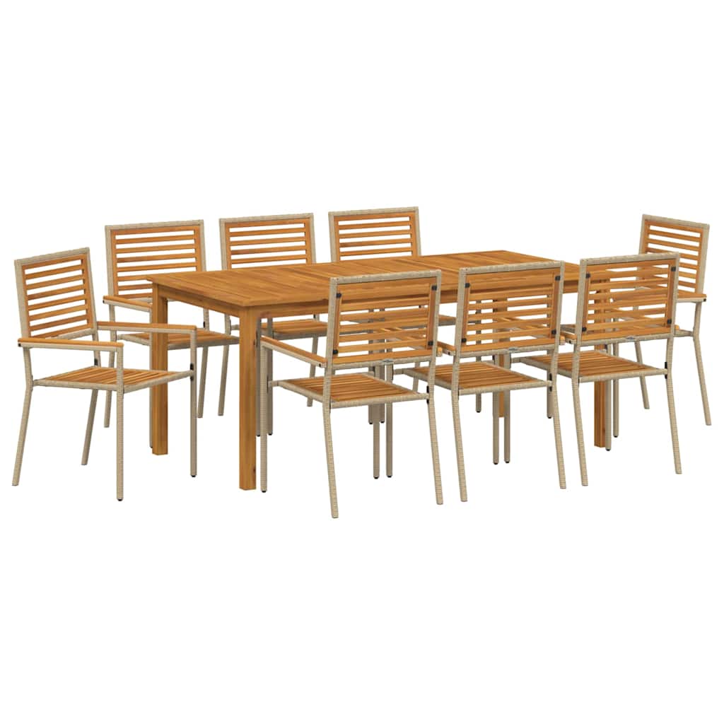 Garten Essgruppe 9 Pcs Massivholz Akazie