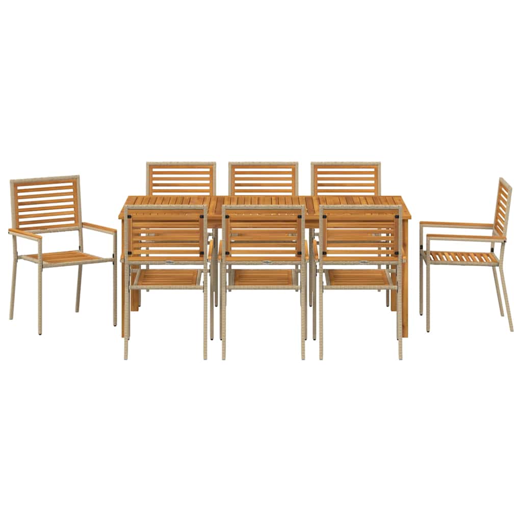 Garten Essgruppe 9 Pcs Massivholz Akazie