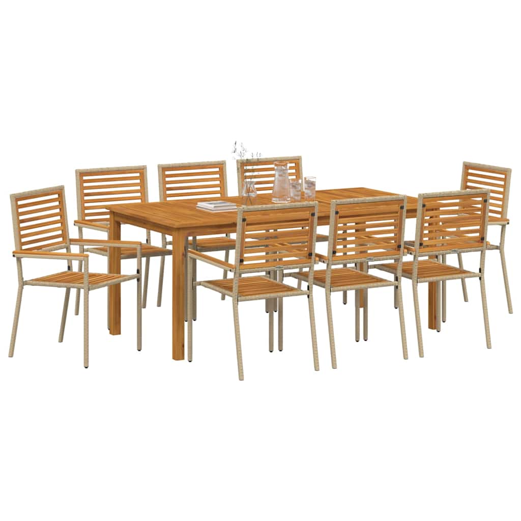 Garten Essgruppe 9 Pcs Massivholz Akazie
