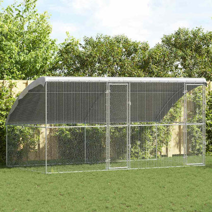 Hühnerkäfig Silber 2 X 2 X 2 M Verzinkter Stahl