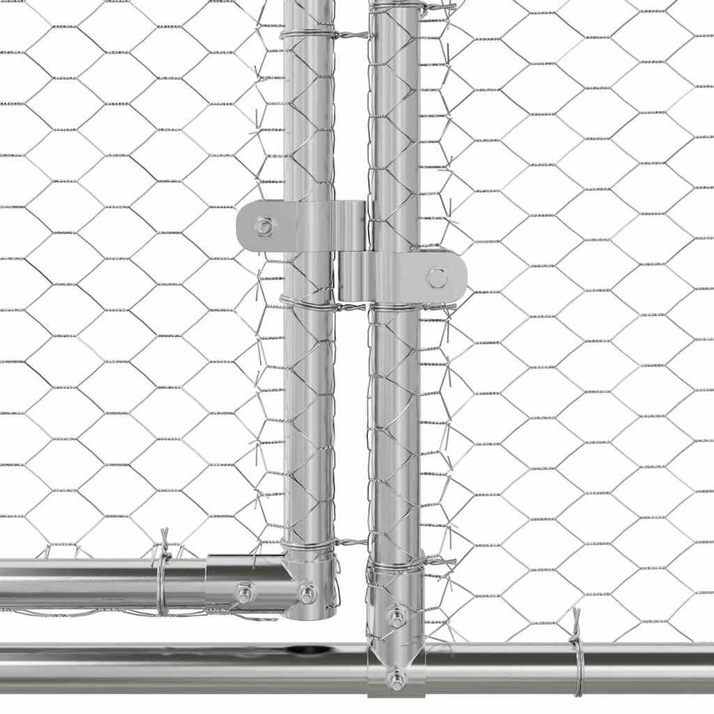 Hühnerkäfig Silber 2 X 2 X 2 M Verzinkter Stahl