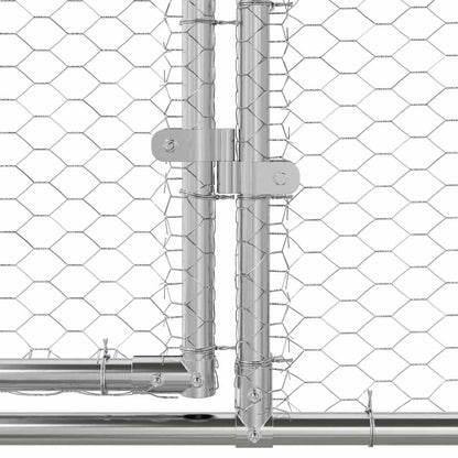 Hühnerkäfig Silber 2 X 2 X 2 M Verzinkter Stahl